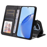 Realme 16 Pro EIDERWOOD Konstläder Fodral m. Rem - Svart