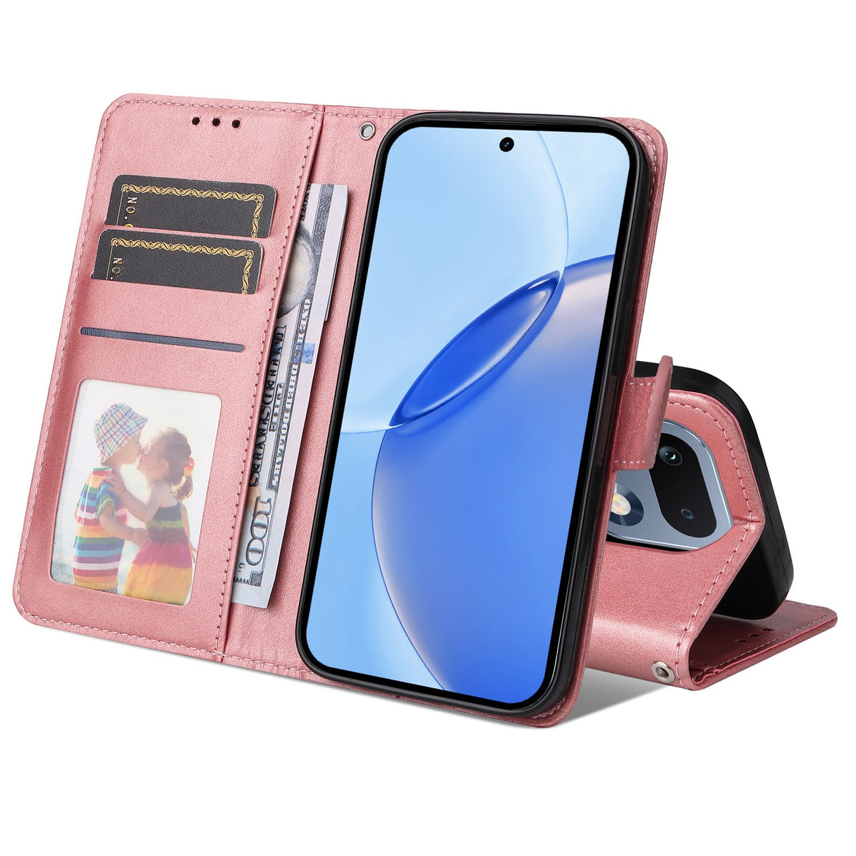 Realme 16 Pro EIDERWOOD Konstläder Fodral m. Rem - Rosa