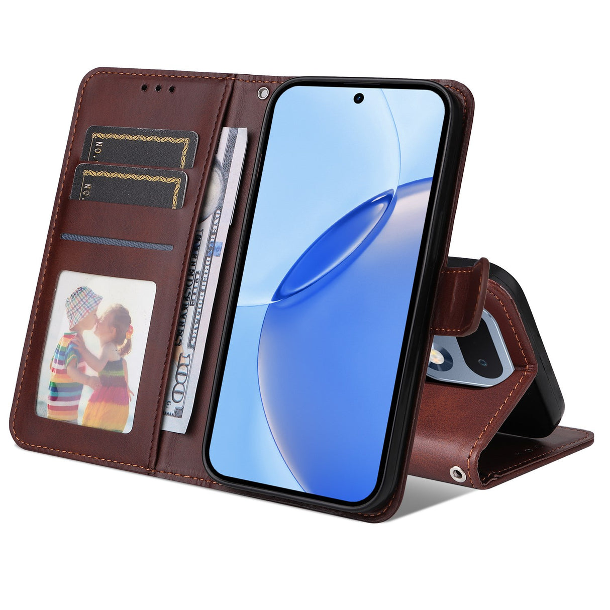 Realme 16 Pro EIDERWOOD Konstläder Fodral m. Rem - Brun