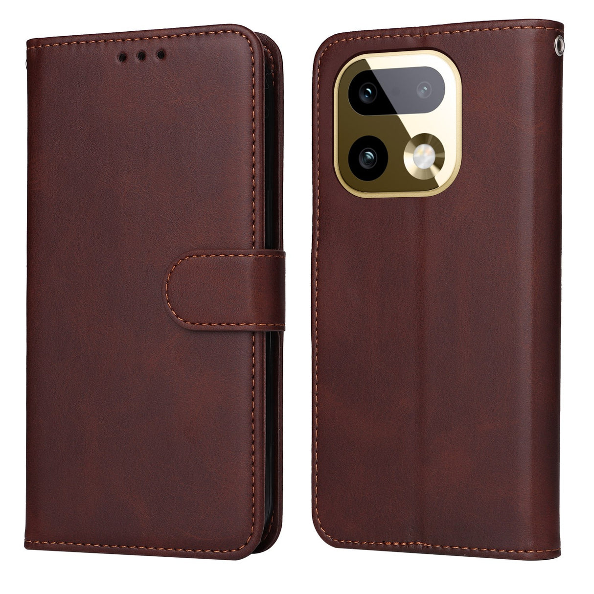Realme 16 Pro+ EIDERWOOD Konstläder Fodral m. Rem - Brun
