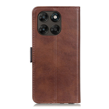 Motorola Moto G77 / G67 EIDERWOOD Konstläder Fodral med Korthållare - Brun