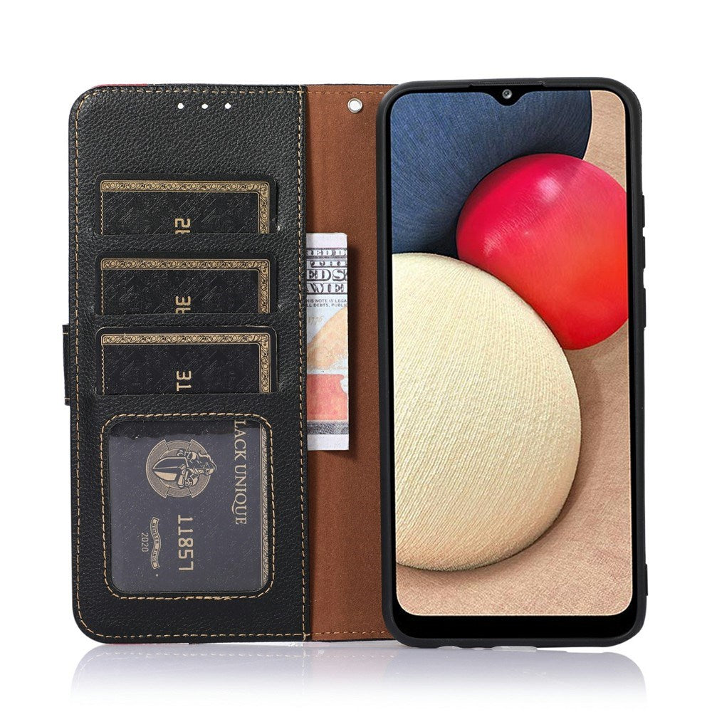 Motorola Edge 70 Fusion EIDERWOOD Konstläder Fodral med Rem – Svart