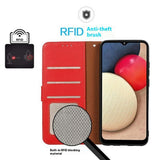 Motorola Edge 70 Fusion EIDERWOOD Konstläder Fodral med Rem – Röd