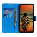 Motorola Edge 70 Fusion EIDERWOOD Konstläder Fodral m. Korthållare & Ställfunktion – Blå