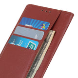 Motorola Edge 70 Fusion EIDERWOOD Konstläder Fodral m. Korthållare & Ställfunktion – Brun