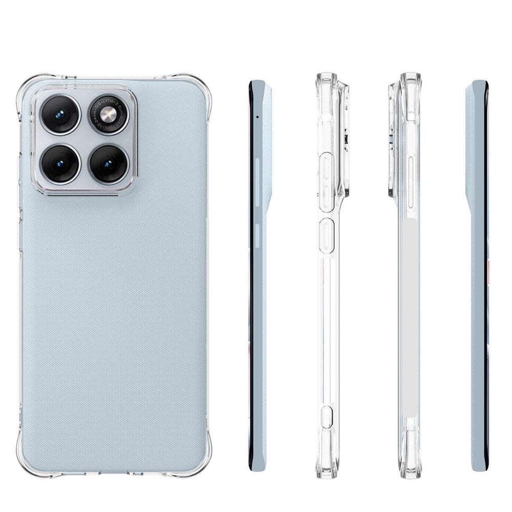 Motorola Edge 70 Fusion EIDERWOOD Flexibelt Plast Skal m. Förstärkta Hörn - Genomskinlig