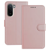 Xiaomi Redmi A7 Pro EIDERWOOD Konstläder Fodral m. Korthållare & Stativfunktion - Rose Gold
