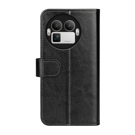 Realme GT 8 Pro EIDERWOOD Konstläder Fodral m. Kortfack & Stativfunktion - Svart