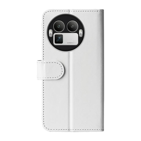 Realme GT 8 Pro EIDERWOOD Konstläder Fodral m. Kortfack & Stativfunktion - Vit