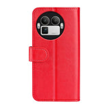 Realme GT 8 Pro EIDERWOOD Konstläder Fodral m. Kortfack & Stativfunktion - Röd