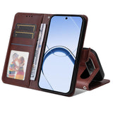 Realme 16 EIDERWOOD Konstläder Fodral m. Rem - Brun