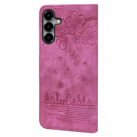 Samsung Galaxy S26 EIDERWOOD Fodral med Tryck / Korthållare / Rem - Rosa