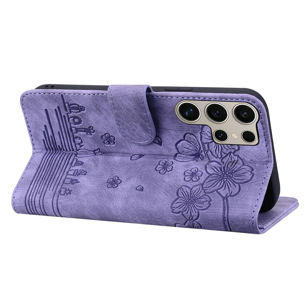 Samsung Galaxy S26 Ultra EIDERWOOD Fodral med Tryck / Korthållare / Rem - Lila