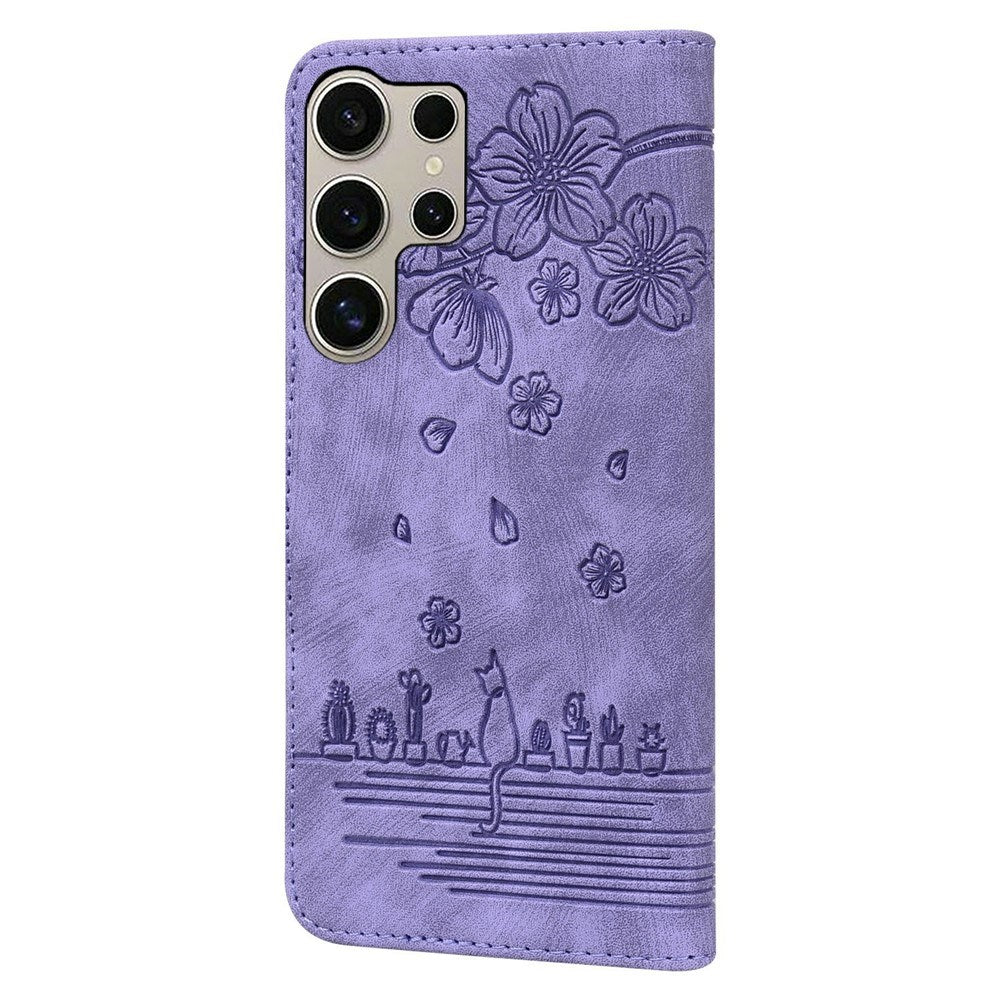 Samsung Galaxy S26 Ultra EIDERWOOD Fodral med Tryck / Korthållare / Rem - Lila