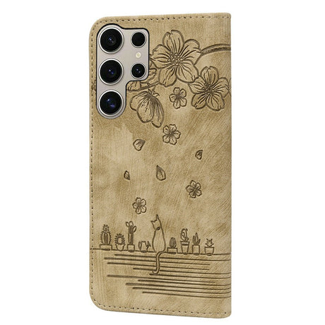 Samsung Galaxy S26 Ultra EIDERWOOD Fodral med Tryck / Korthållare / Rem - Brun