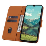 Samsung Galaxy A57 EIDERWOOD Fodral med Tryck - Korthållare & Rem - Brun