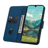 Samsung Galaxy A57 EIDERWOOD Fodral med Tryck - Korthållare & Rem - Blå