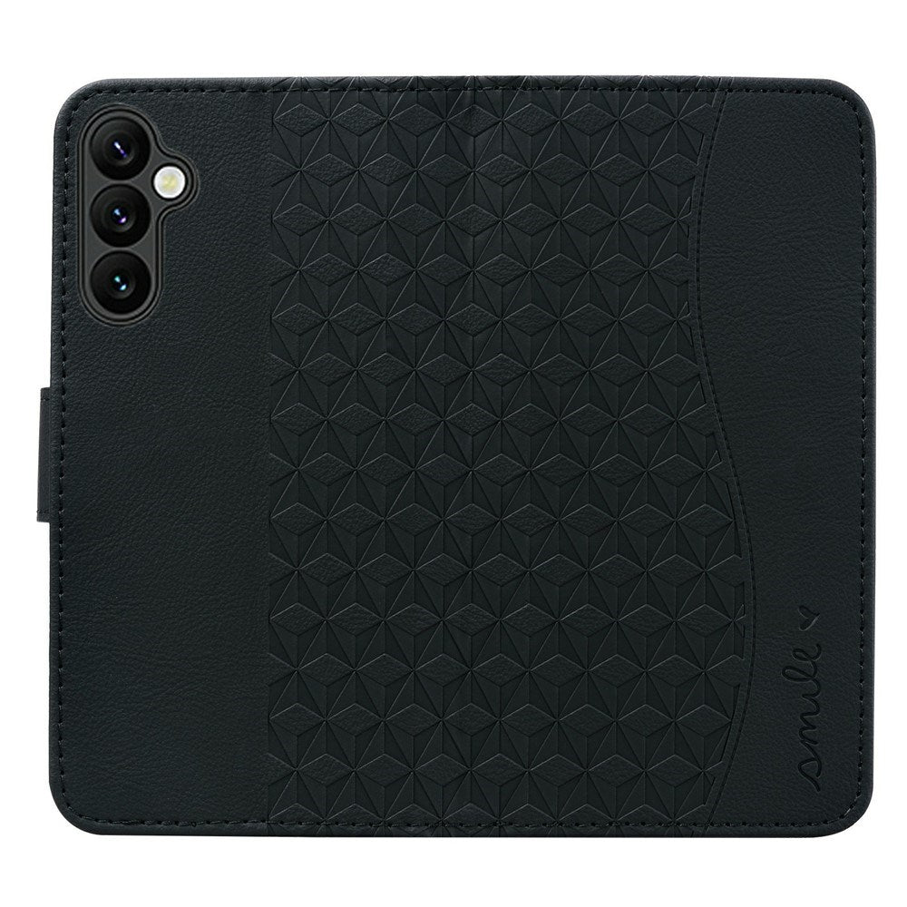 Samsung Galaxy A57 EIDERWOOD Fodral med Tryck - Korthållare & Rem - Svart