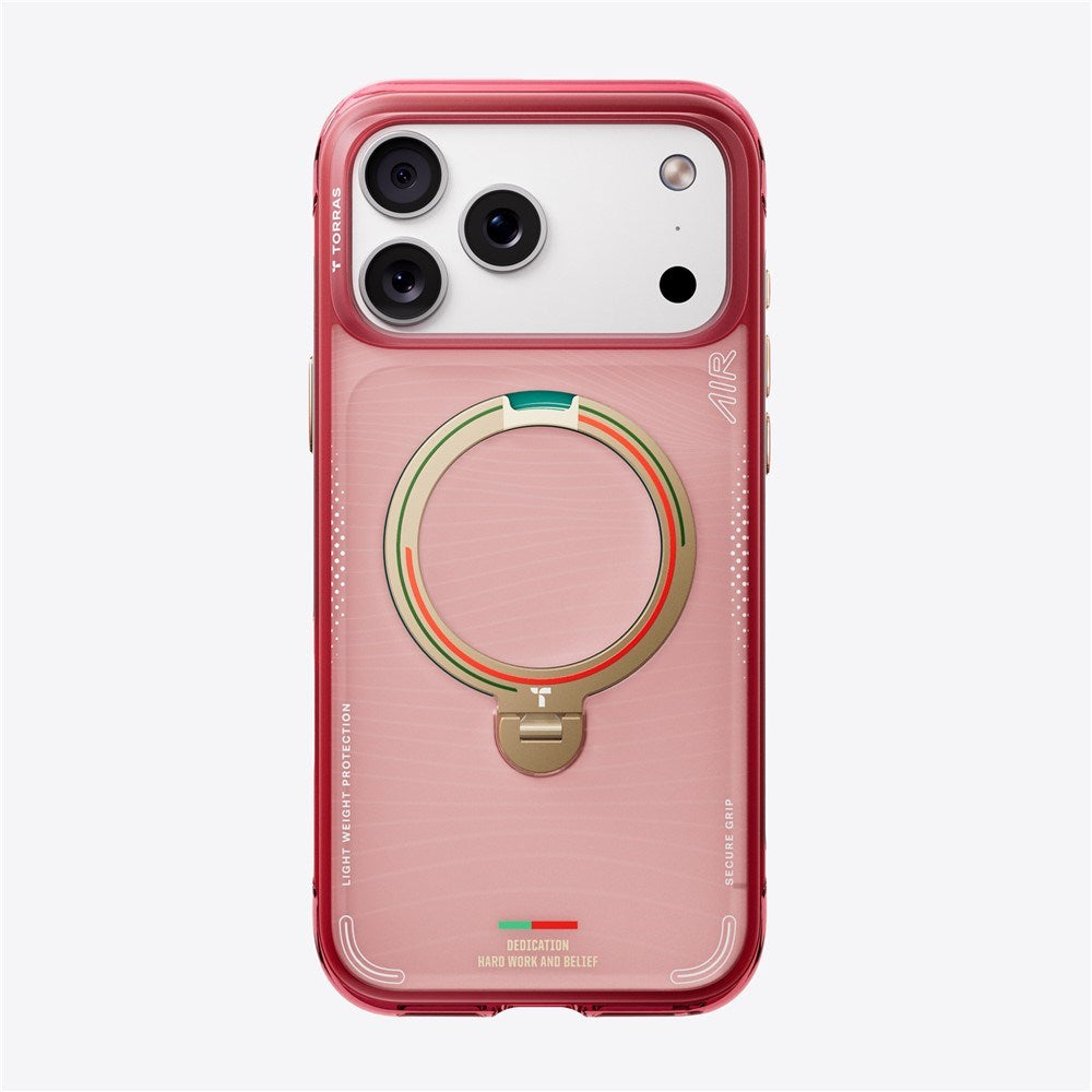 iPhone 17 Pro Max TORRAS Ostand Q3 Air Skal med 360° Stativ – MagSafe Kompatibelt - Wave of Passion
