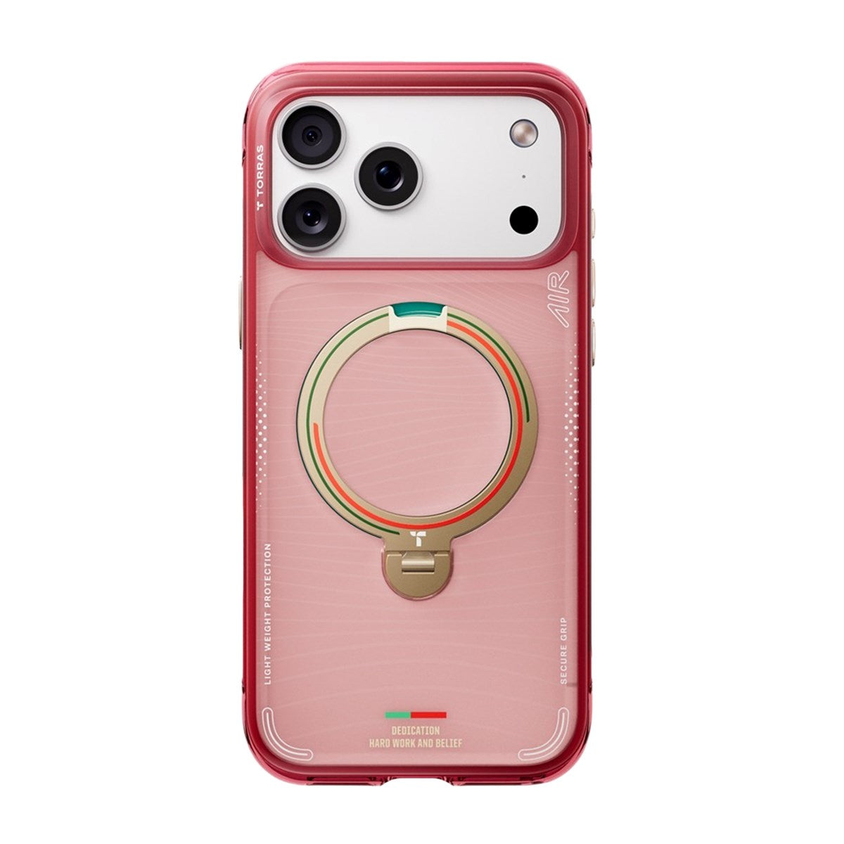 iPhone 17 Pro TORRAS Ostand Q3 Air Skal med 360° Stativ – MagSafe Kompatibelt - Wave of Passion