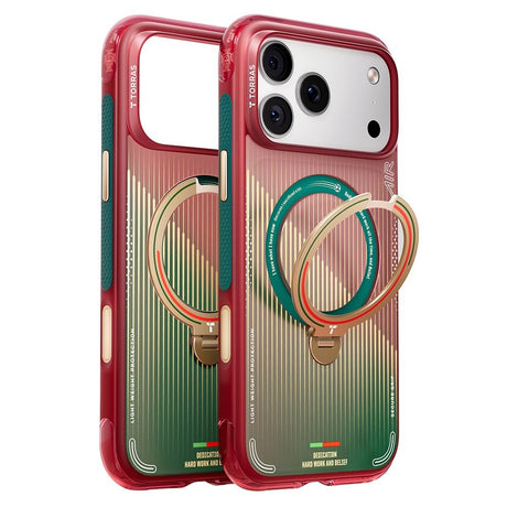 iPhone 17 Pro TORRAS Ostand Q3 Air Skal med 360° Stativ – MagSafe Kompatibelt - Glory Slash