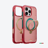 iPhone 16 Pro TORRAS Ostand Q3 Air Skal med 360° Stativ – MagSafe Kompatibelt - Wave of Passion