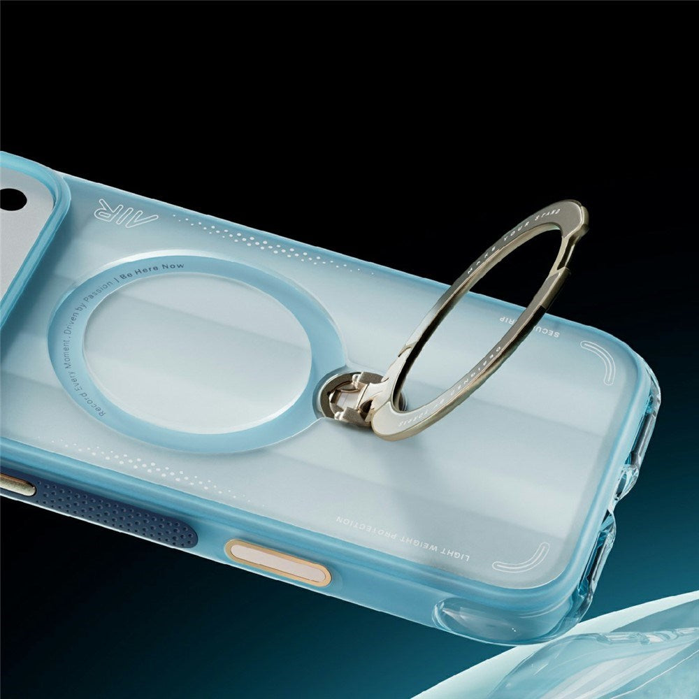 iPhone 17 Pro TORRAS Ostand Q3 Air Skal med 360° Stativ – MagSafe Kompatibelt - Argentina Pampas Eagle