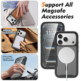 iPhone 18 Pro / 17 Pro EIDERWOOD 2-i-1 Matt Hybrid Plast Skal m. Skärmskyddsfilm - MagSafe Kompatibel - Svart