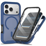 iPhone 18 Pro / 17 Pro EIDERWOOD 2-i-1 Matt Hybrid Plast Skal m. Skärmskyddsfilm - MagSafe Kompatibel - Blå