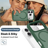 iPhone 18 Pro / 17 Pro EIDERWOOD 2-i-1 Matt Hybrid Plast Skal m. Skärmskyddsfilm - MagSafe Kompatibel - Grön