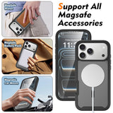 iPhone 18 Pro Max / 17 Pro Max EIDERWOOD 2-i-1 Matt Hybrid Plast Skal m. Skärmskyddsfilm - MagSafe Kompatibel - Svart