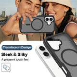 iPhone 17 EIDERWOOD Matt Hybrid Skal med Skärmskyddsram - Svart