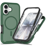 iPhone 17 EIDERWOOD Matt Hybrid Skal med Skärmskyddsram - Grön
