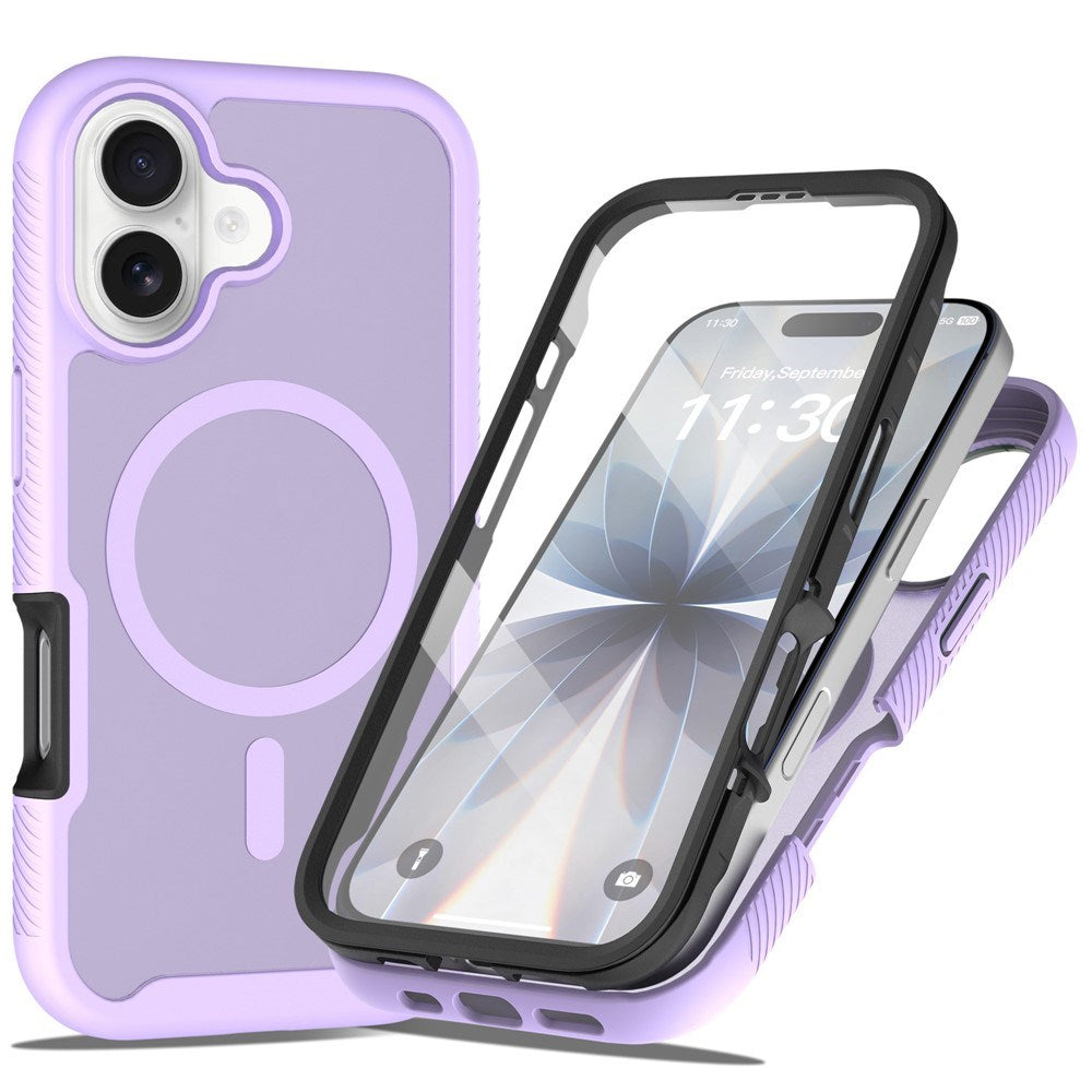 iPhone 17 EIDERWOOD Matt Hybrid Skal med Skärmskyddsram - Lila