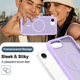 iPhone 17e / 16e EIDERWOOD Matt Hybrid Skal med Skärmskyddsram - Lila