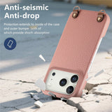 iPhone 17 Pro EIDERWOOD Konstläder Bakside Skal m. Rem - Rosa