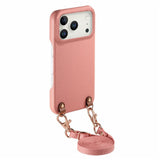iPhone 17 Pro Max EIDERWOOD Konstläder Bakside Skal m. Rem - Rosa