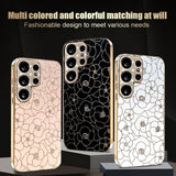 Samsung Galaxy S26 Ultra EIDERWOOD Hybrid Plast Skal m. Blommor & Diamant Kamera - Vit
