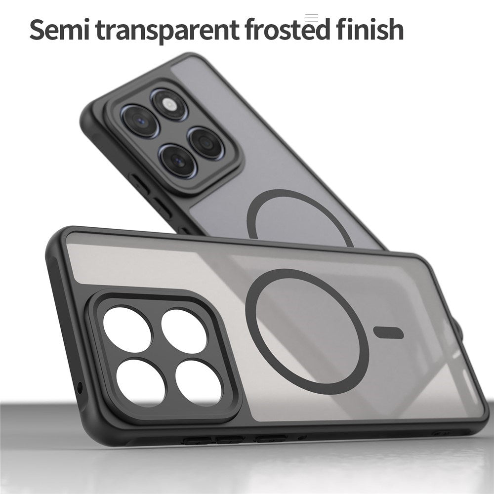 Motorola Moto G77 / G67 EIDERWOOD Hybrid Plast Skal - MagSafe Kompatibel - Svart