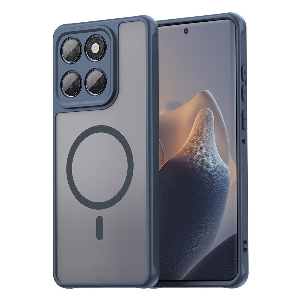 Motorola Moto G77 / G67 EIDERWOOD Hybrid Plast Skal - MagSafe Kompatibel - Blå