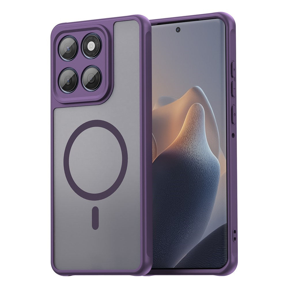 Motorola Moto G77 / G67 EIDERWOOD Hybrid Plast Skal - MagSafe Kompatibel - Lila
