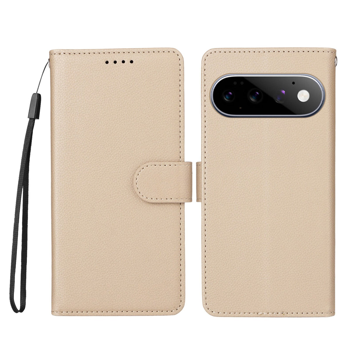 EIDERWOOD Google Pixel 11 / 11 Pro Fodral - Korthållare & Handledsrem - Beige