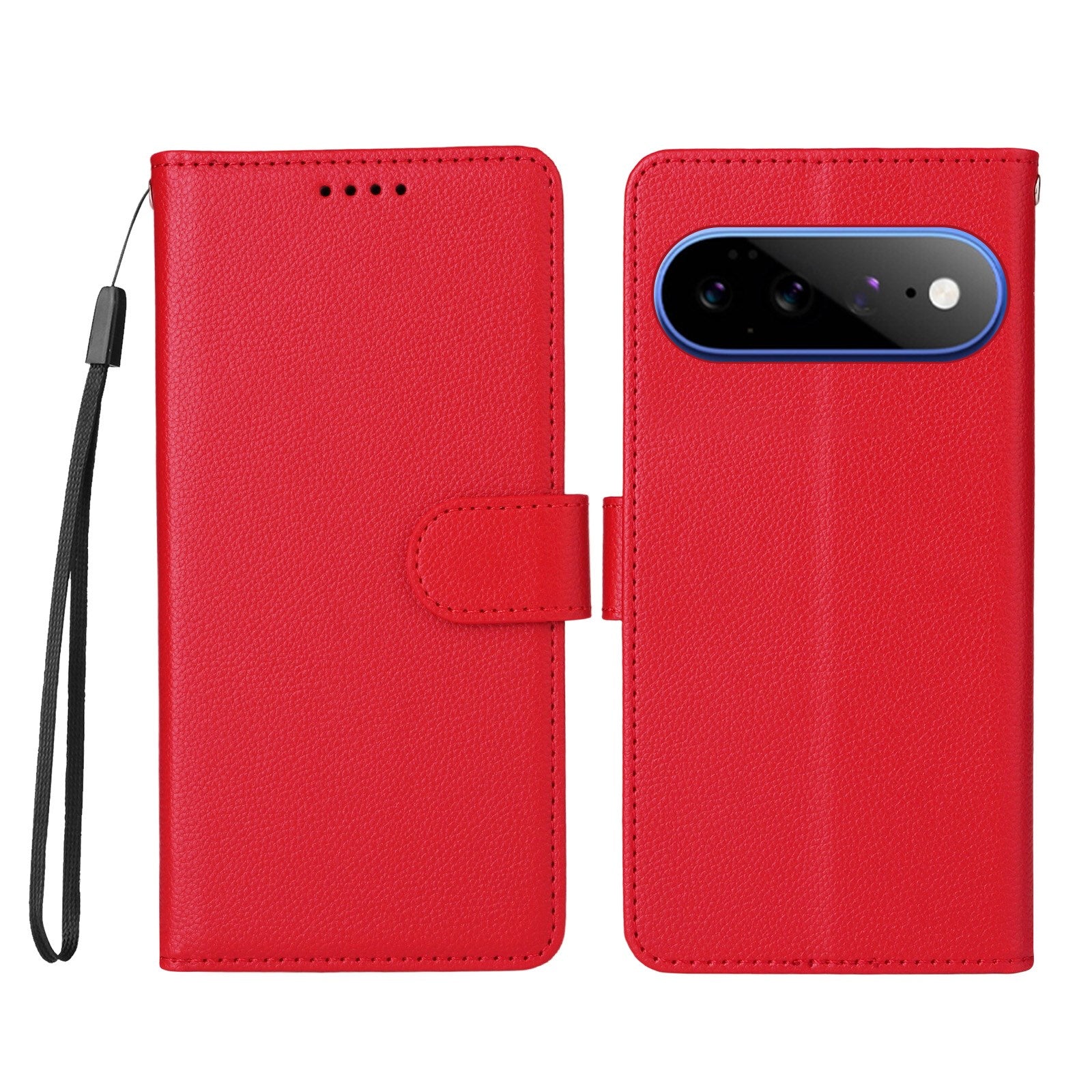 EIDERWOOD Google Pixel 11 Pro XL Fodral - Korthållare & Handledsrem - Röd