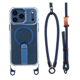 iPhone 17 Pro EIDERWOOD Skal med Stativfunktion & Axel- / Handledsrem - MagSafe Kompatibel - Blå