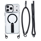 iPhone 17 Pro EIDERWOOD Skal med Stativfunktion & Axel- / Handledsrem - MagSafe Kompatibel - Svart