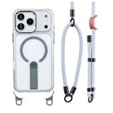 iPhone 17 Pro EIDERWOOD Skal med Stativfunktion & Axel- / Handledsrem - MagSafe Kompatibel - Grå