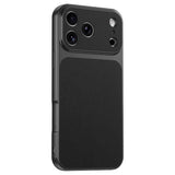 iPhone 17 Pro EIDERWOOD Hybrid Bakskal med Konstläder - Svart