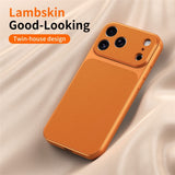 iPhone 17 Pro EIDERWOOD Hybrid Bakskal med Konstläder - Svart