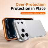 iPhone 17 Pro EIDERWOOD Hybrid Bakskal med Konstläder - Vit