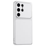 Samsung Galaxy S26 Ultra EIDERWOOD Hybrid Bakskal med Konstläder - Vit